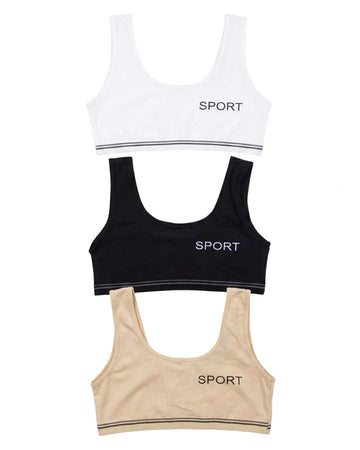 Pack Of 3 Teenage Bra - Sportica