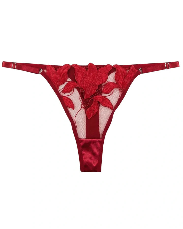 Non Padded Bra Set - Roselle Bloom - Rust Sale price