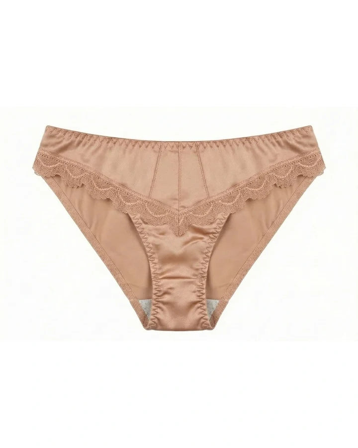 Cotton Bikini - Crimson Lace - Peach