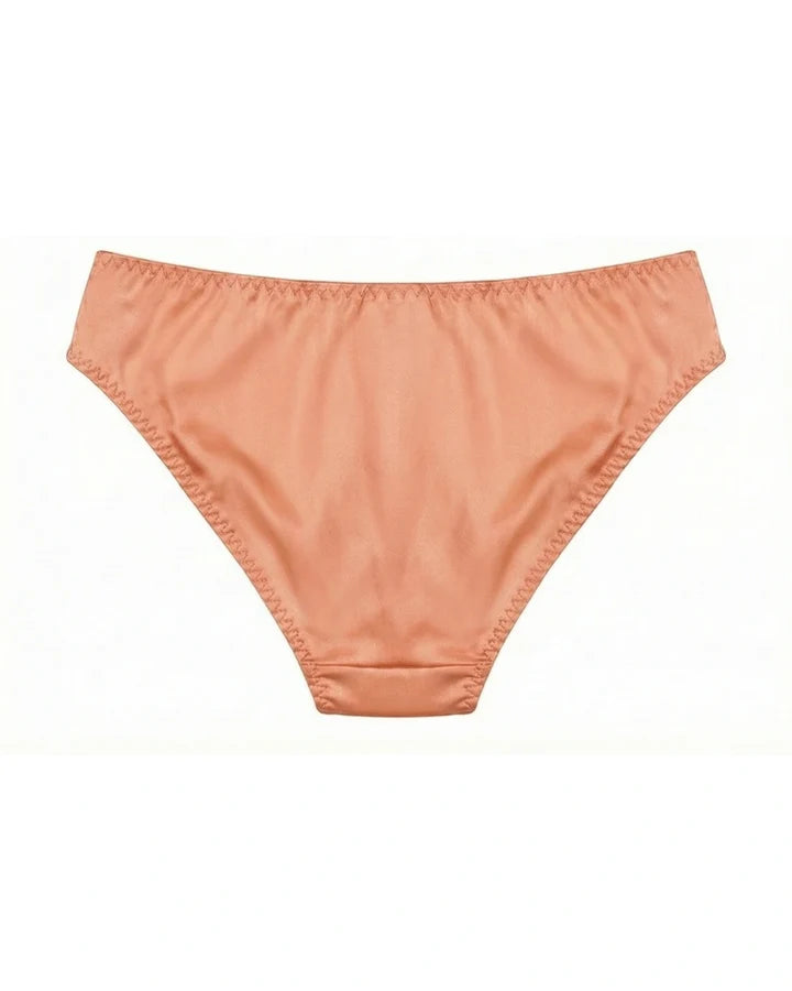 Cotton Bikini - Crimson Lace - Peach