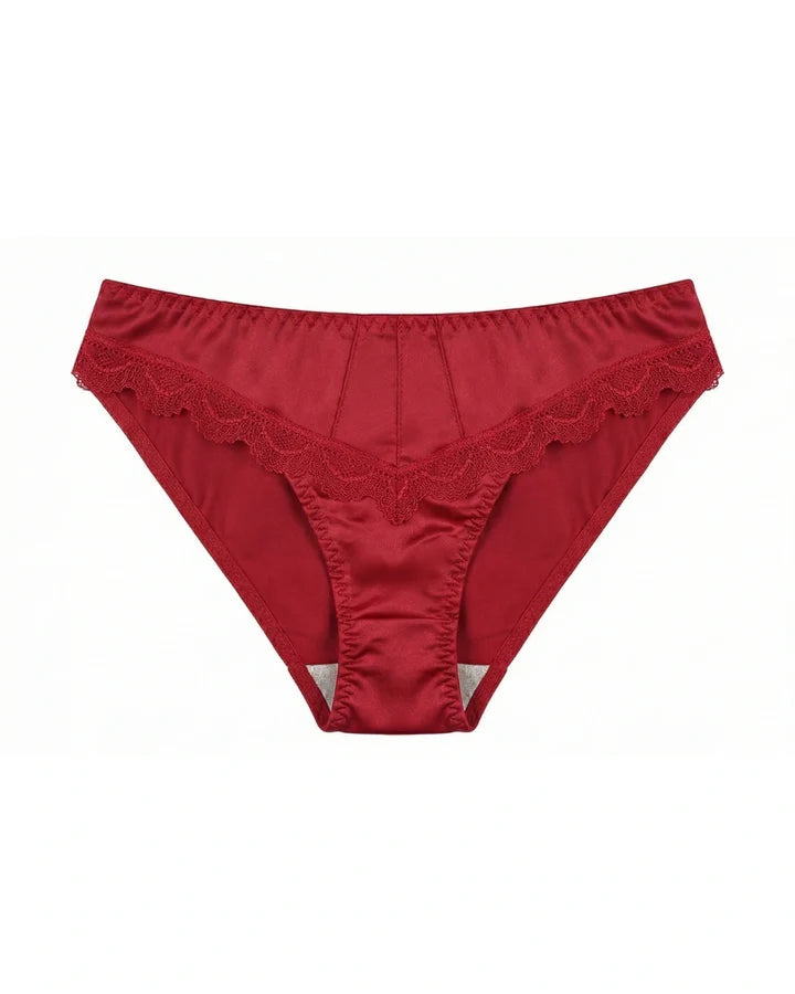 Cotton Bikini - Crimson Lace - Peach