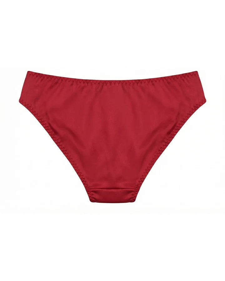 Cotton Bikini - Crimson Lace - Peach