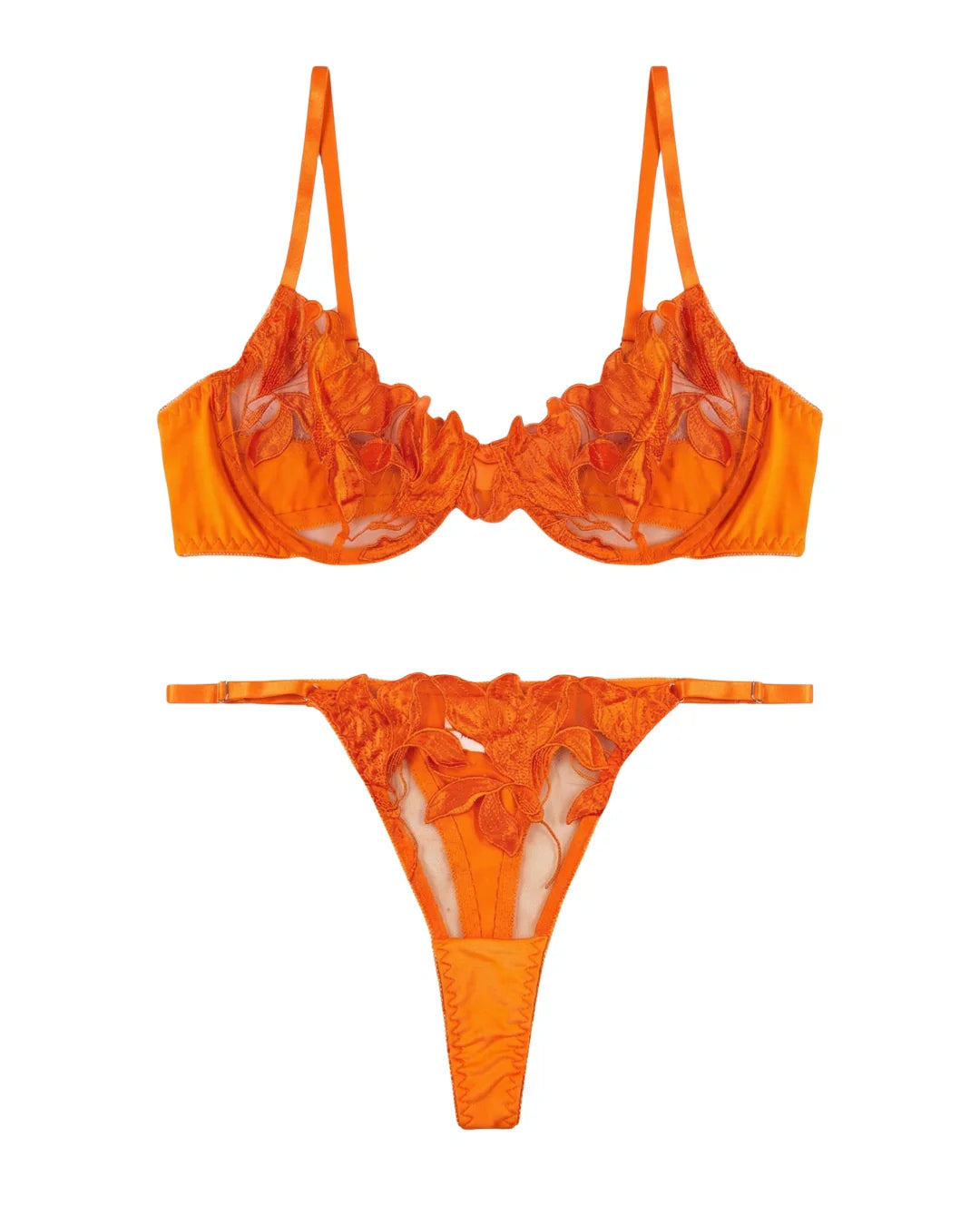 Non Padded Bra Set - Petal Luxe
