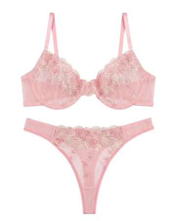 Non Padded Bra Set - Fiorlace