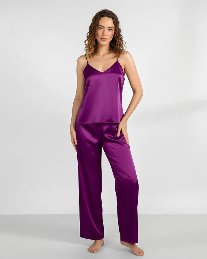 Silk Sleeveless Pj Suit - Dream Silk