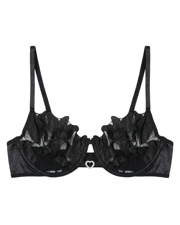 Non Padded Bra Set - Roselle Bloom - Rust Sale price