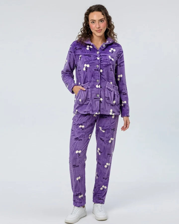 Fleece Pajama Suit - Forest Calm