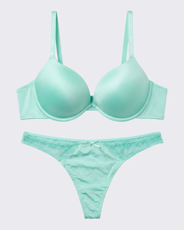 Bra Set - Aqua Curve