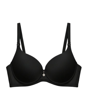 Padded T-Shirt Bra -Smooth Lift - Black