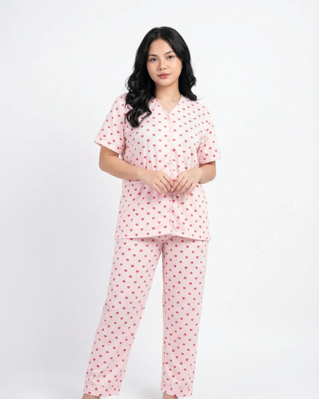 Cotton PJ Set - Heart Bliss