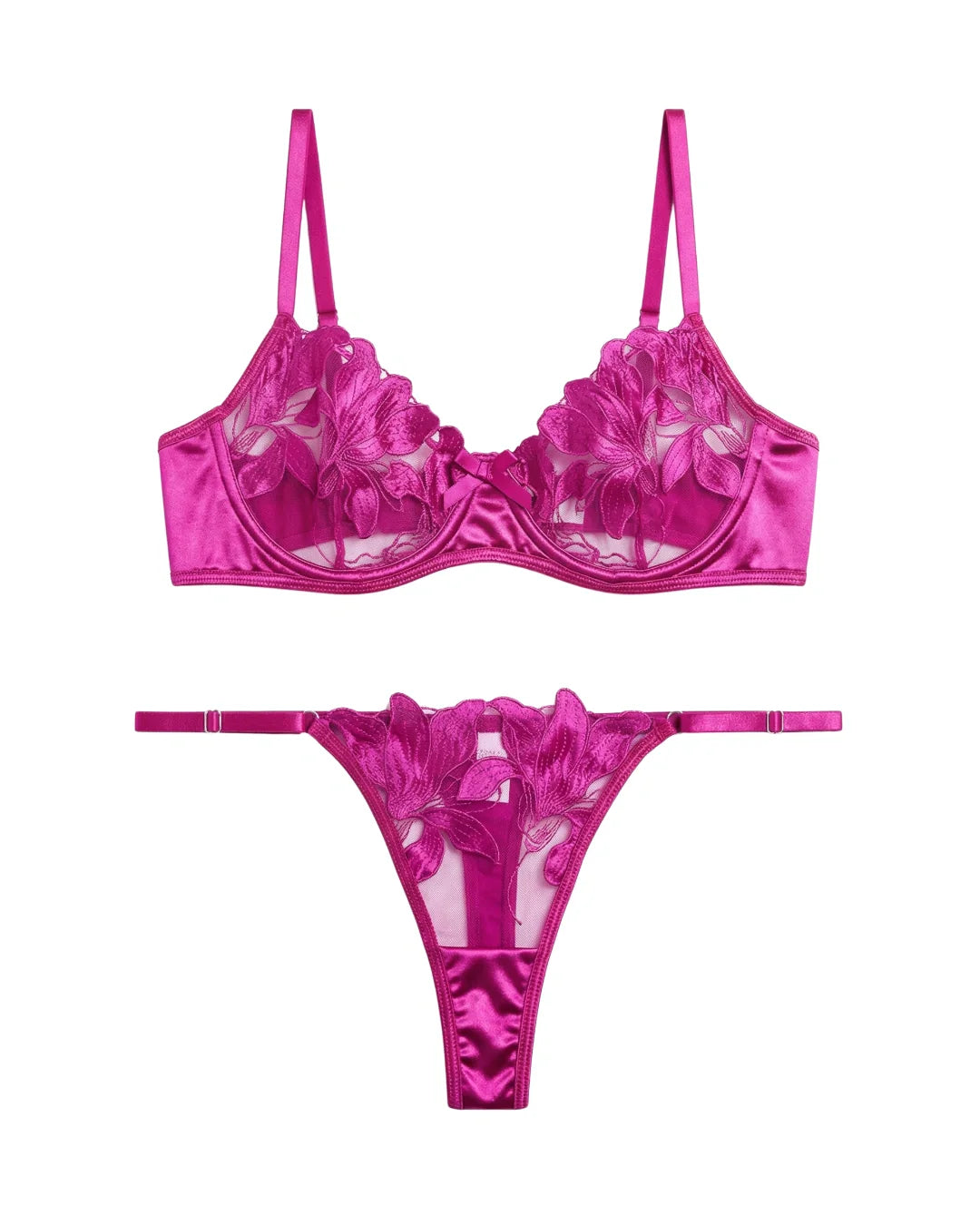 Non Padded Bra Set - Petal Luxe