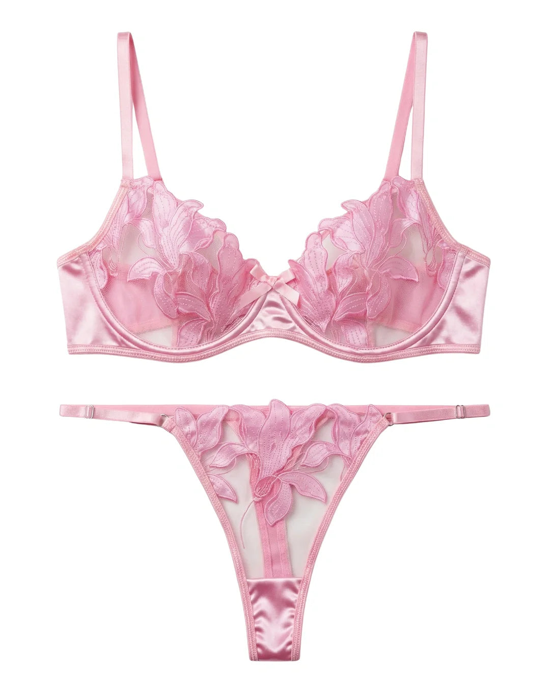 Non Padded Bra Set - Petal Luxe
