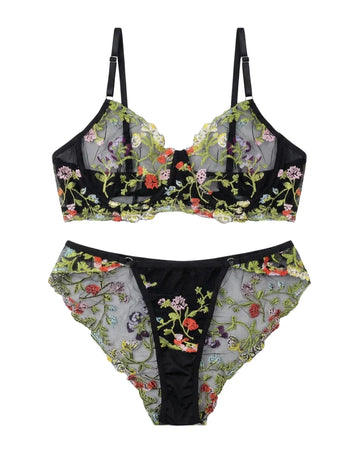 Non Padded Bra Set - Fiora