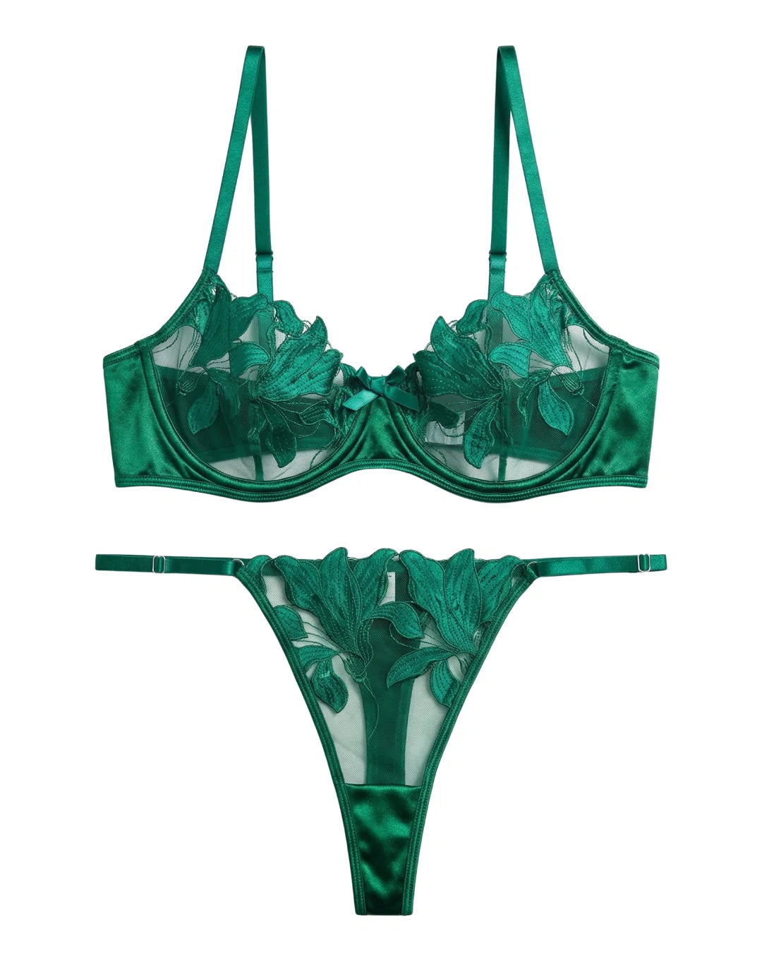 Non Padded Bra Set - Petal Luxe