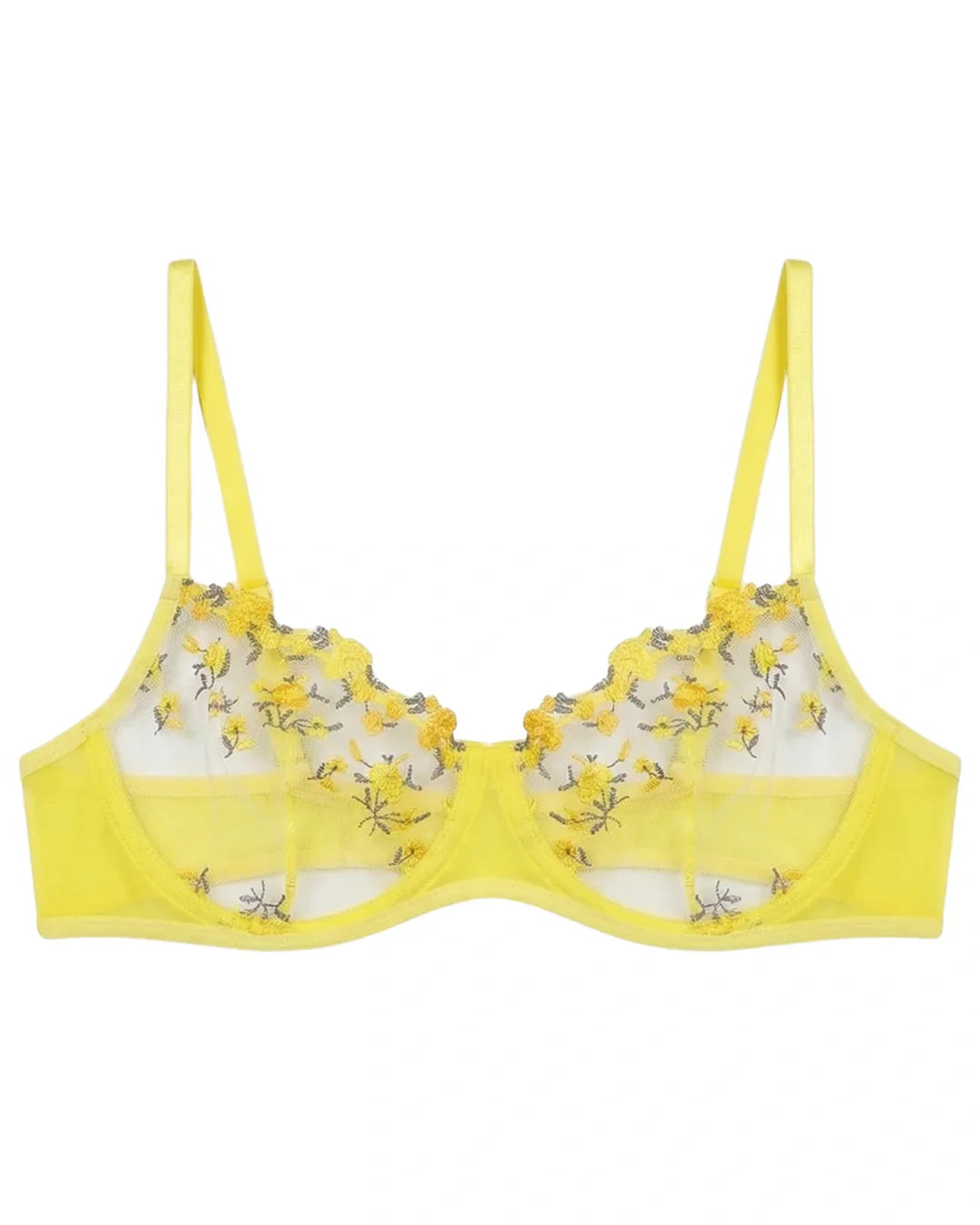 Non Padded Bra Set - Noir Rose