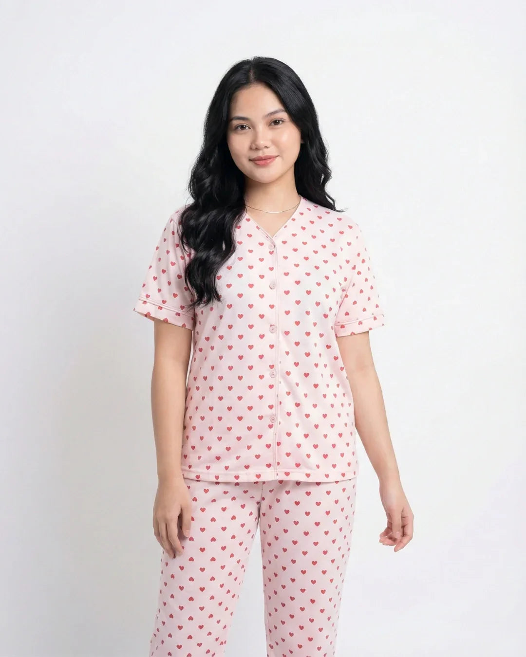 Cotton PJ Set - Heart Bliss