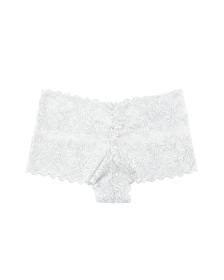 Hipster Panty - Crimson Bloom - White