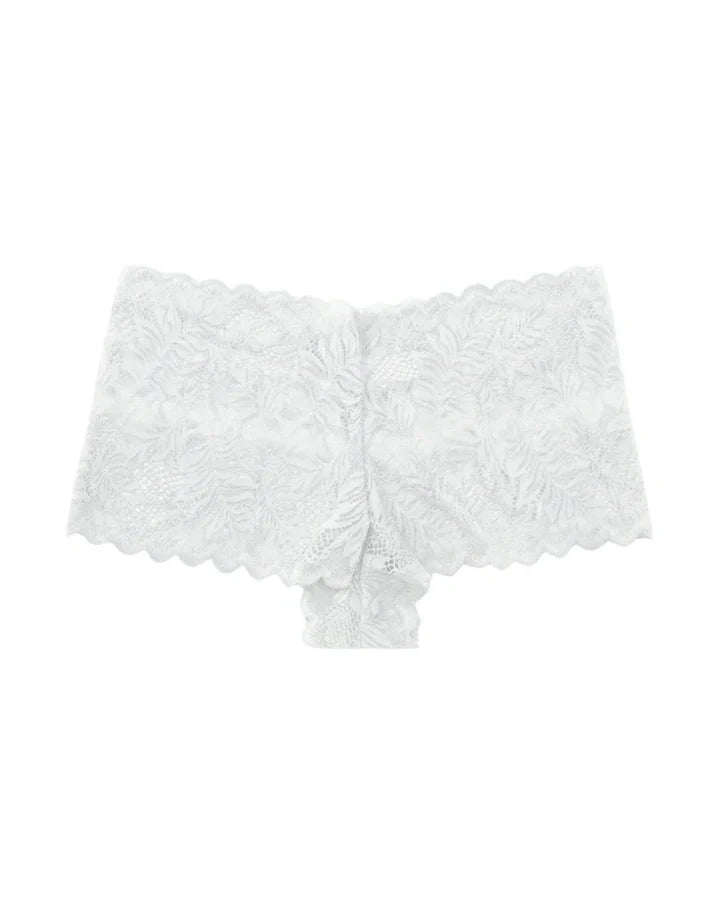 Hipster Panty - Crimson Bloom - White