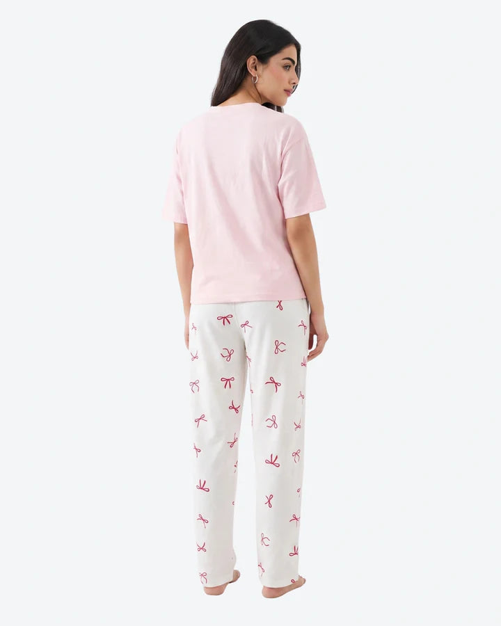 Cotton PJ Set - Bow Bliss
