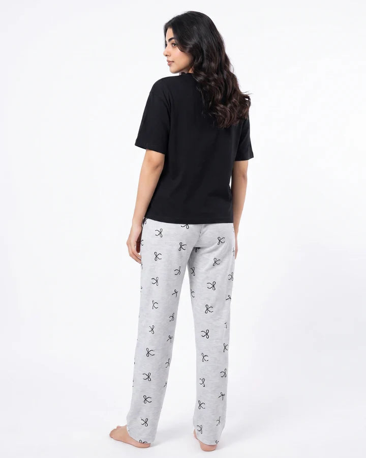 Cotton PJ Set - Bow Bliss