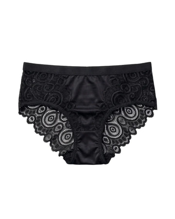 Brief Panty - Crimson Charm - Black