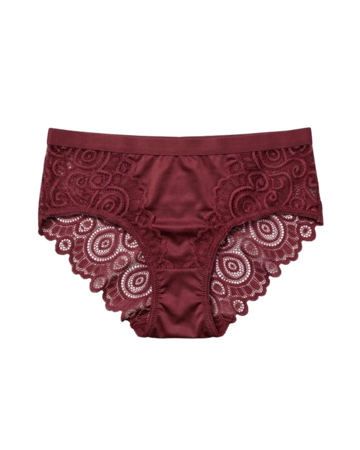 Brief Panty - Crimson Charm - Black