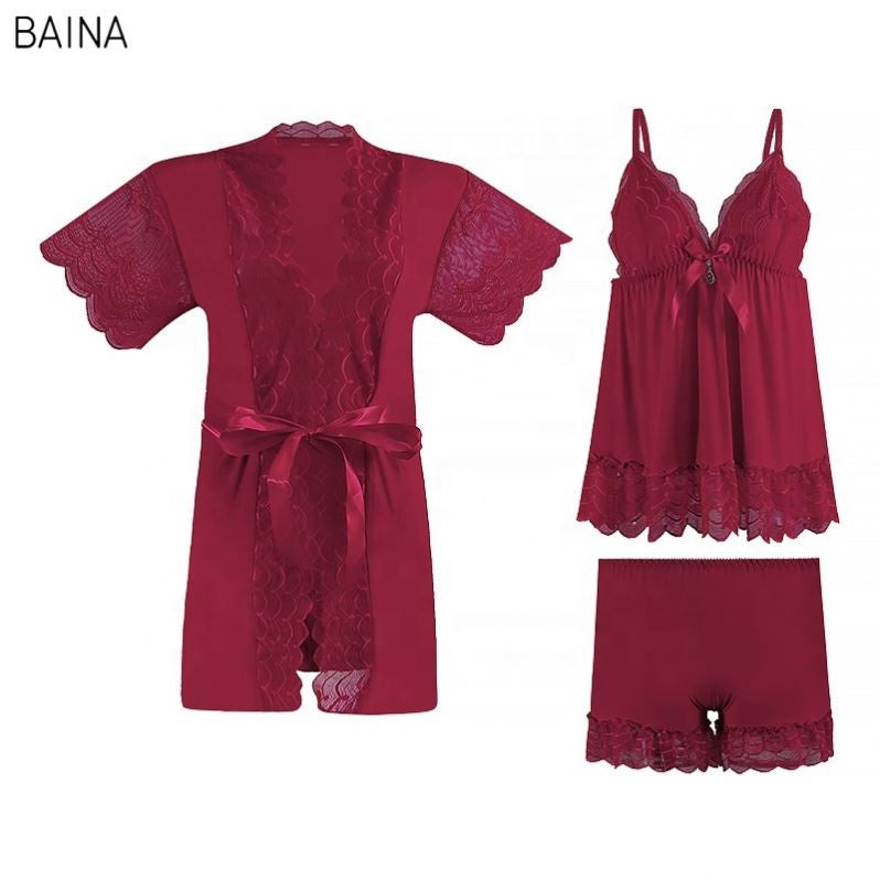 New Homewear Seductive Fashionable Robes Women Popular Silk Pajamas