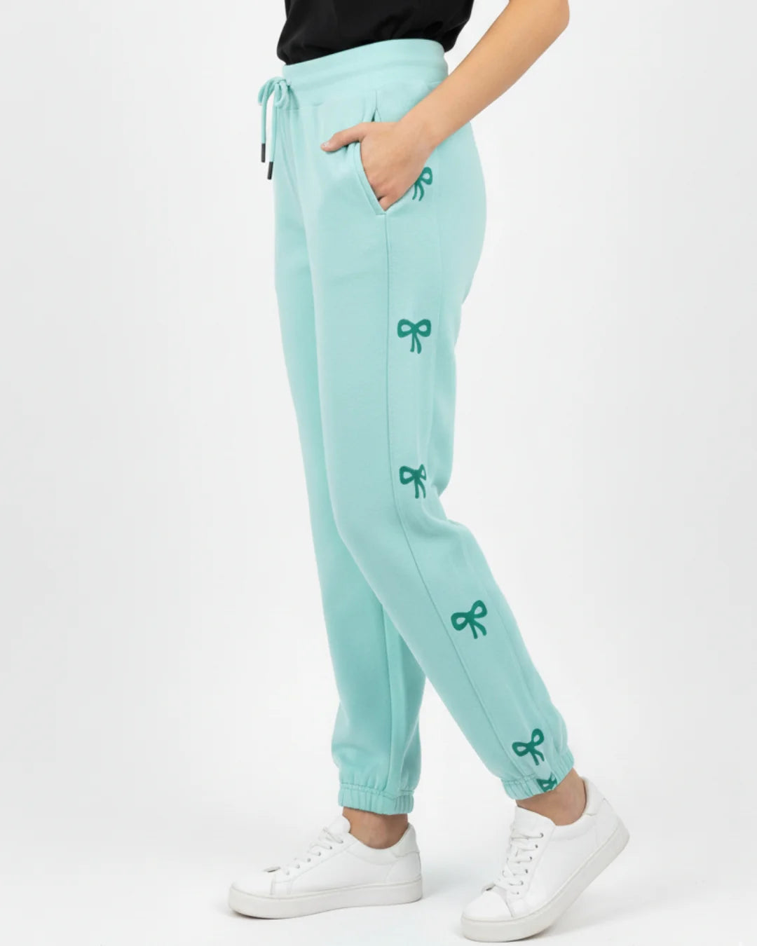 Fleece Trouser -Bow Print