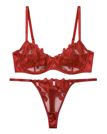 Non Padded Bra Set - Petal Luxe