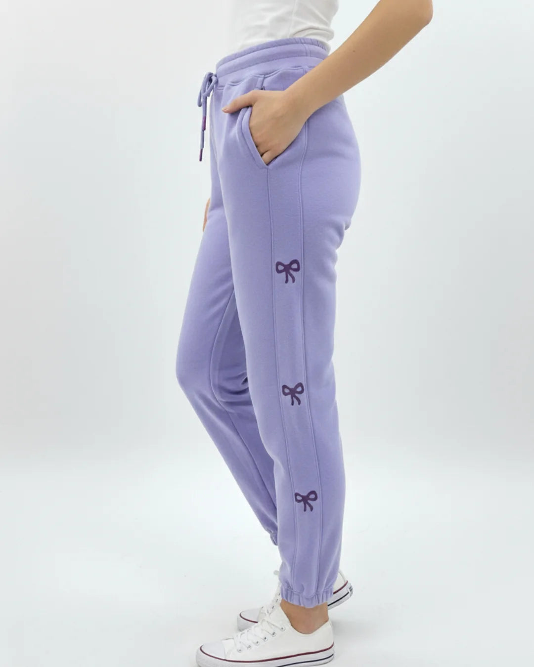Fleece Trouser -Bow Print
