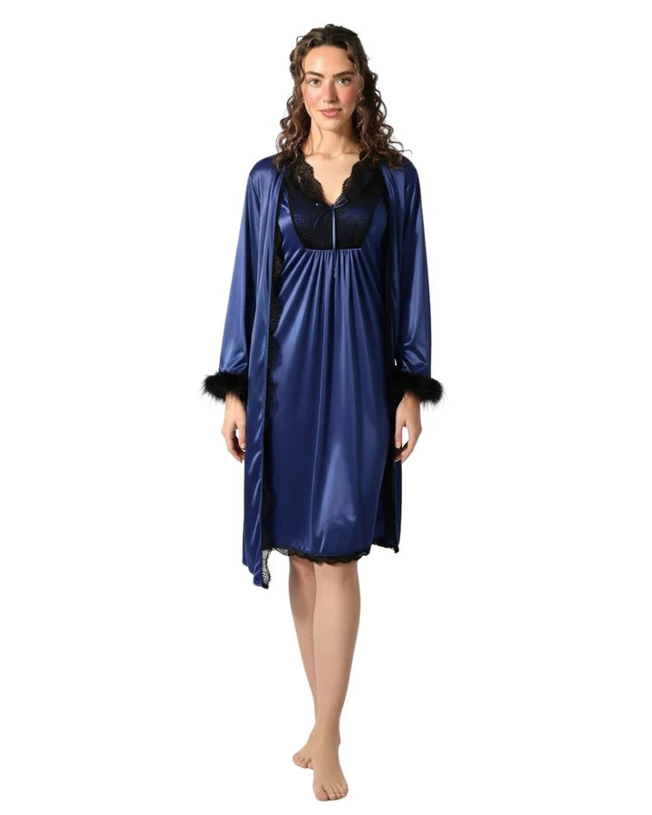 Gown Set - Rivya - Silver
