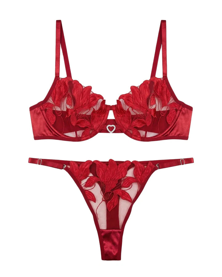 Non Padded Bra Set - Roselle Bloom