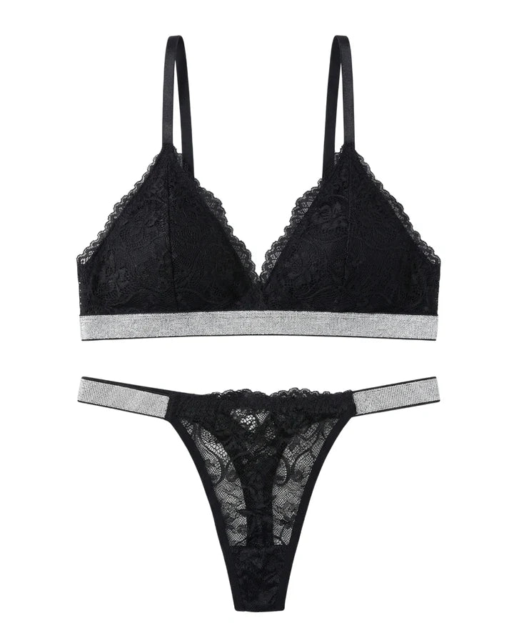 Non Padded Bra Set - Fleur