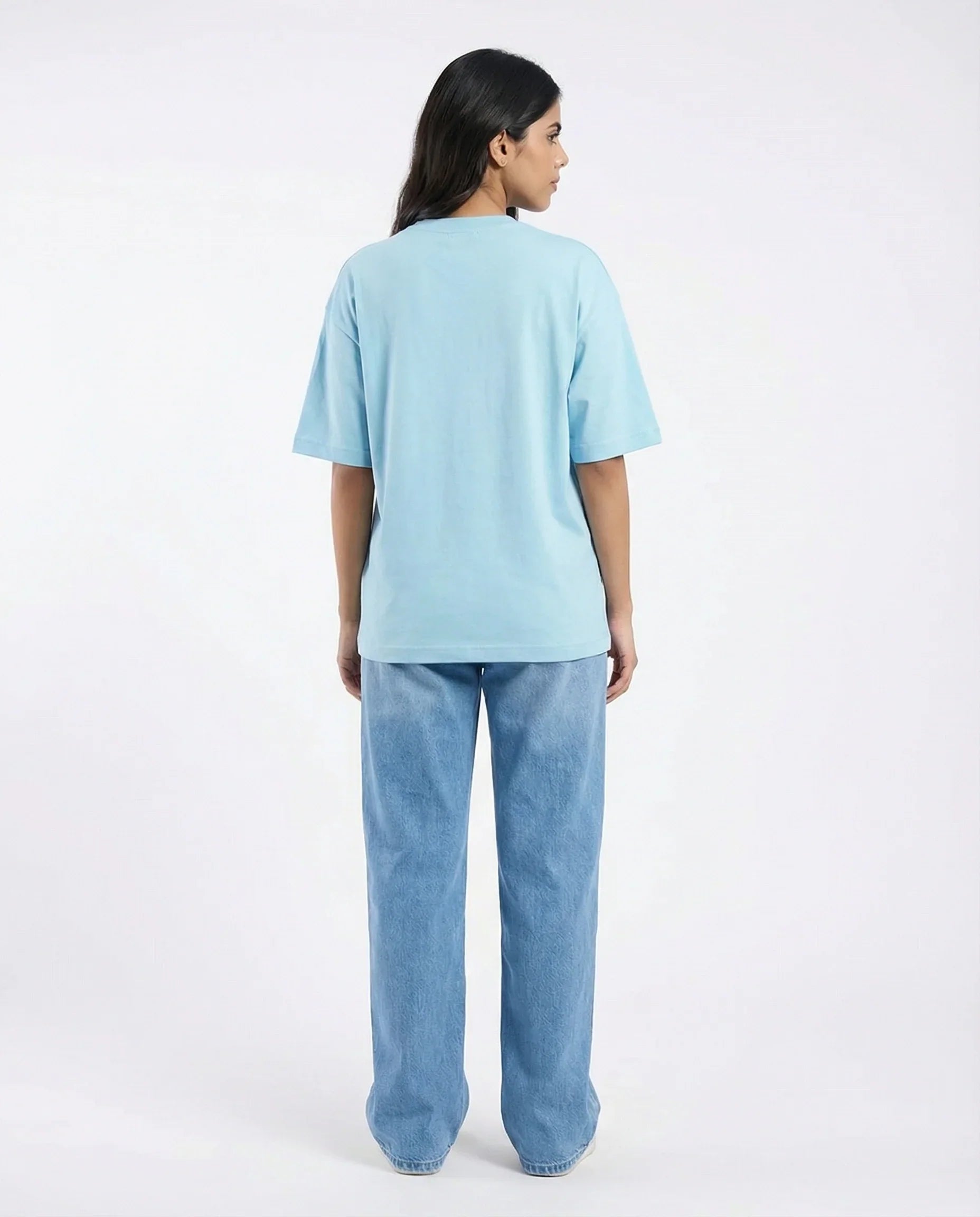 Drop Shoulder Graphic Tee - Espresso