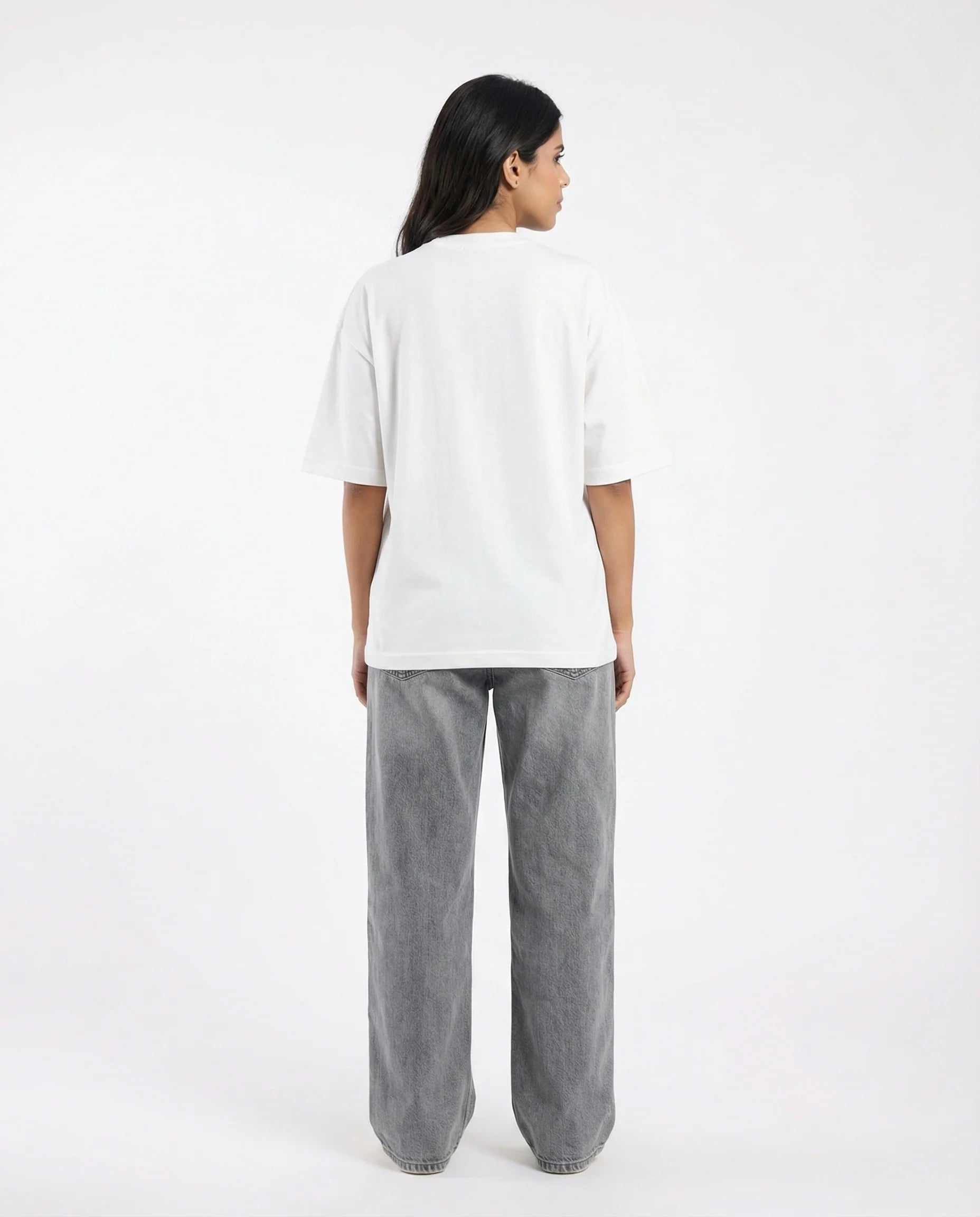 Drop Shoulder Graphic Tee - Matcha