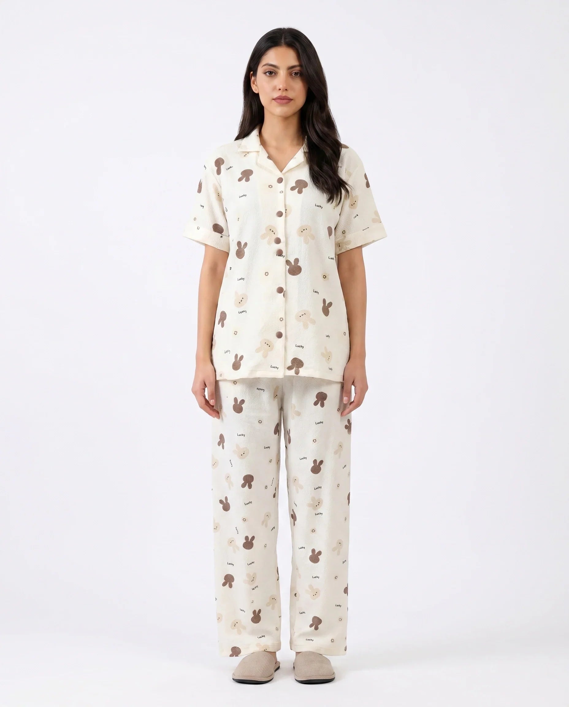 Summer Crinkled Pajama Suit