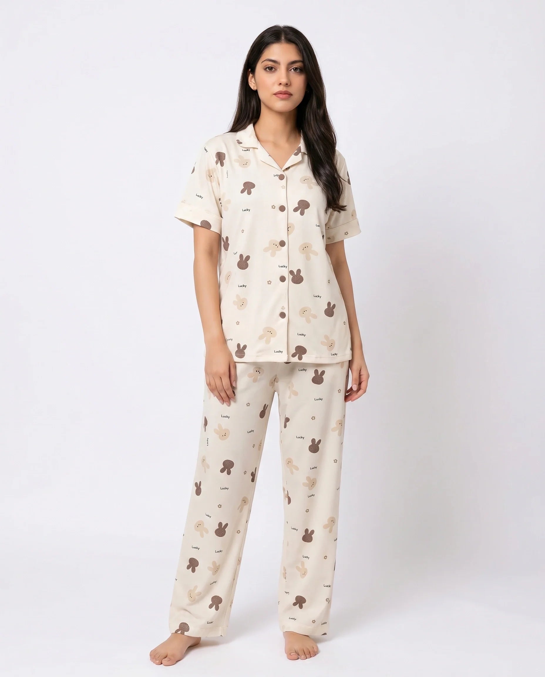 Summer Crinkled Pajama Suit