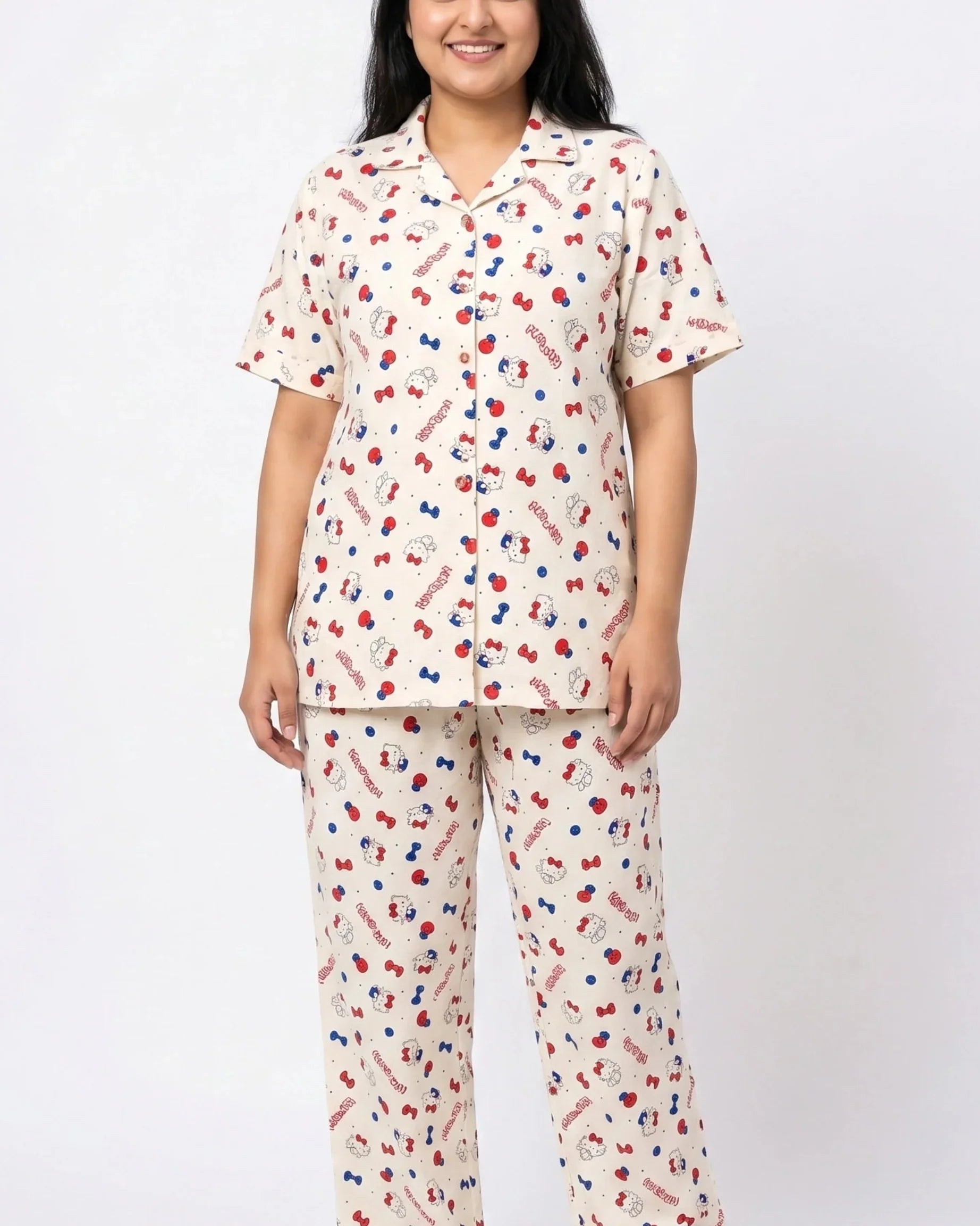Summer Crinkled Pajama Suit