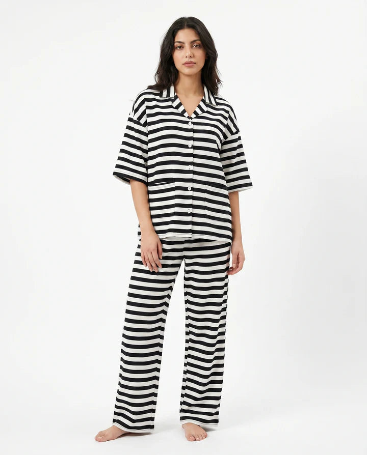 Summer Loungewear Set - Monroe Stripe