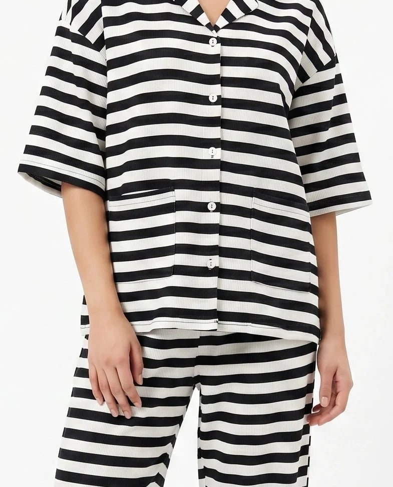 Summer Loungewear Set - Monroe Stripe