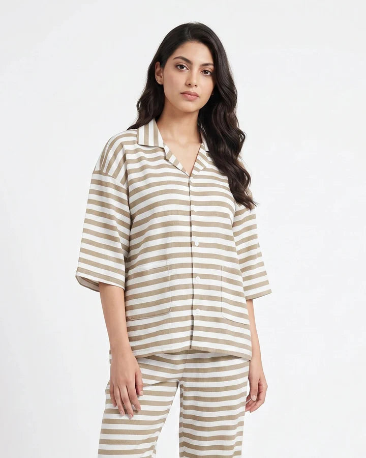 Summer Loungewear Set - Monroe Stripe