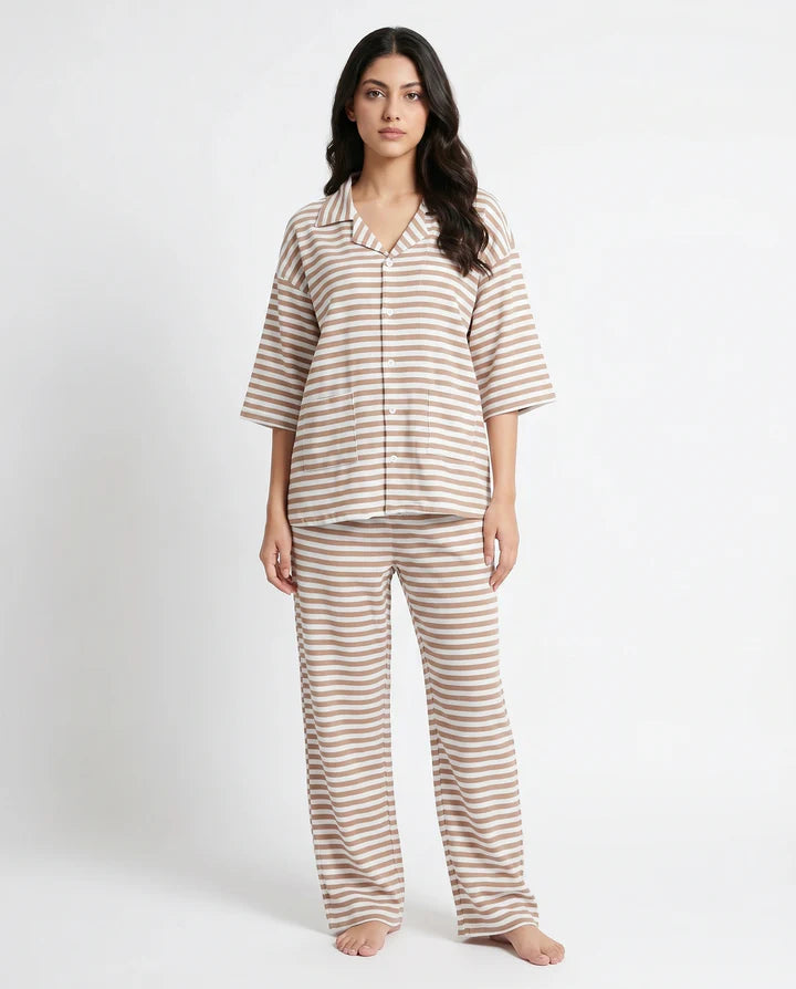 Summer Loungewear Set - Monroe Stripe