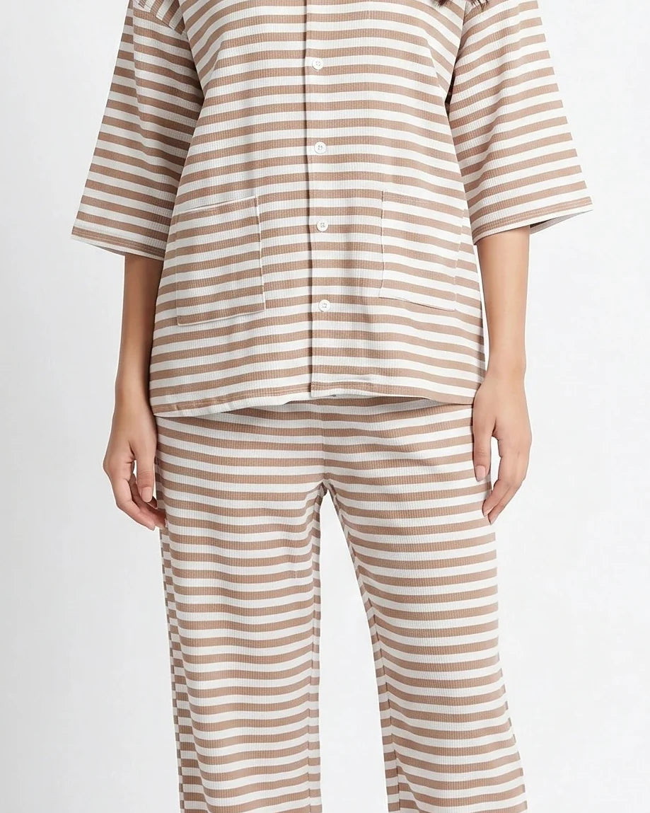 Summer Loungewear Set - Monroe Stripe