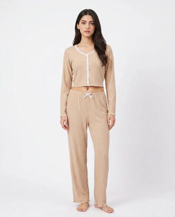 Cotton PJ Set - Midnight Comfort