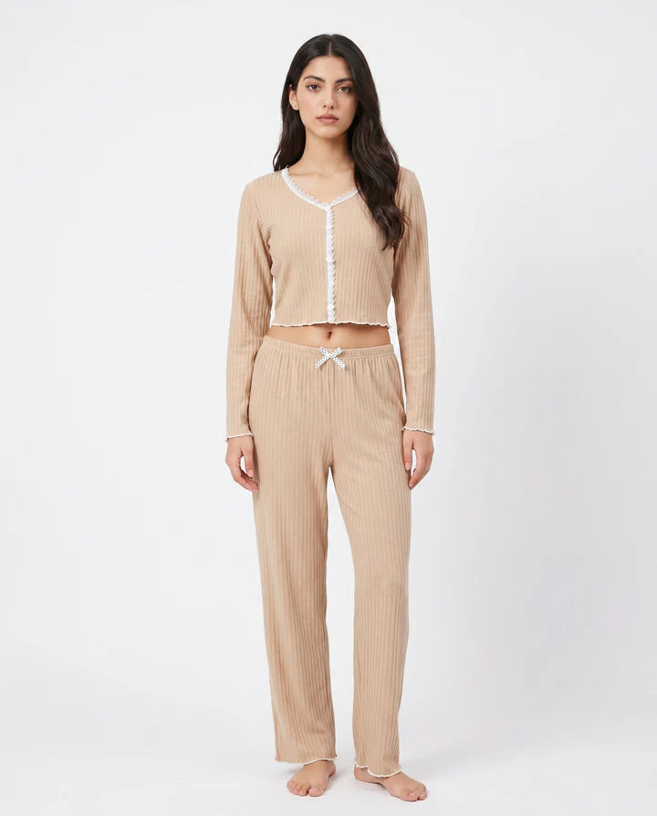Cotton PJ Set - Midnight Comfort