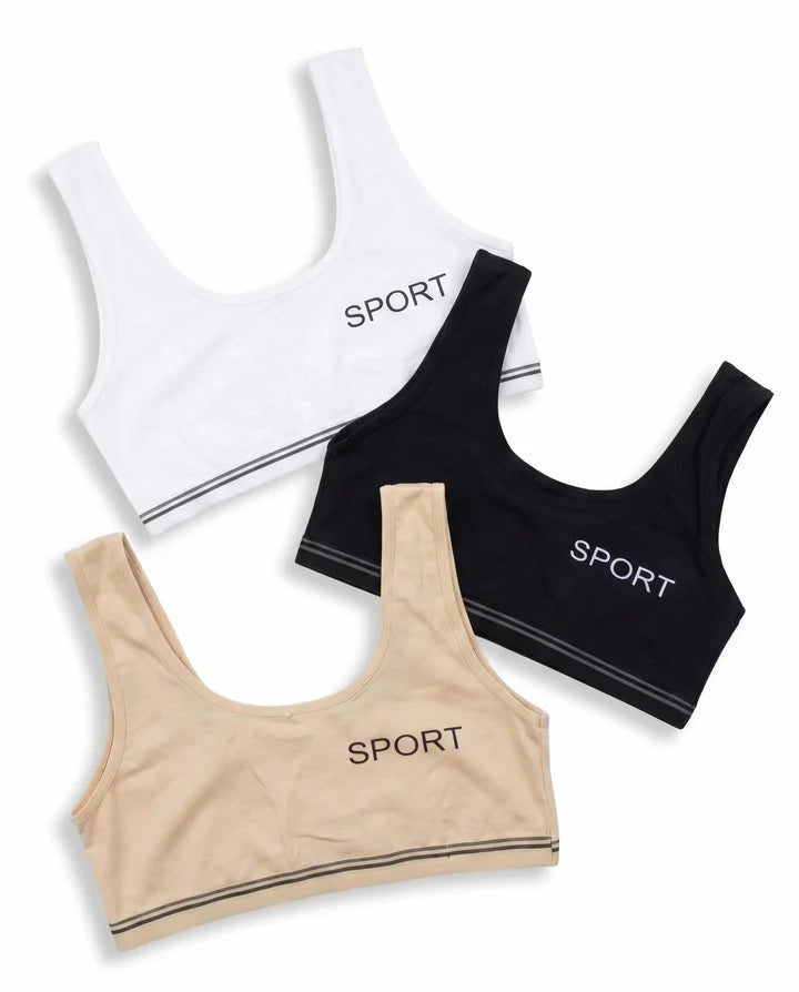 Pack Of 3 Teenage Bra - Sportica