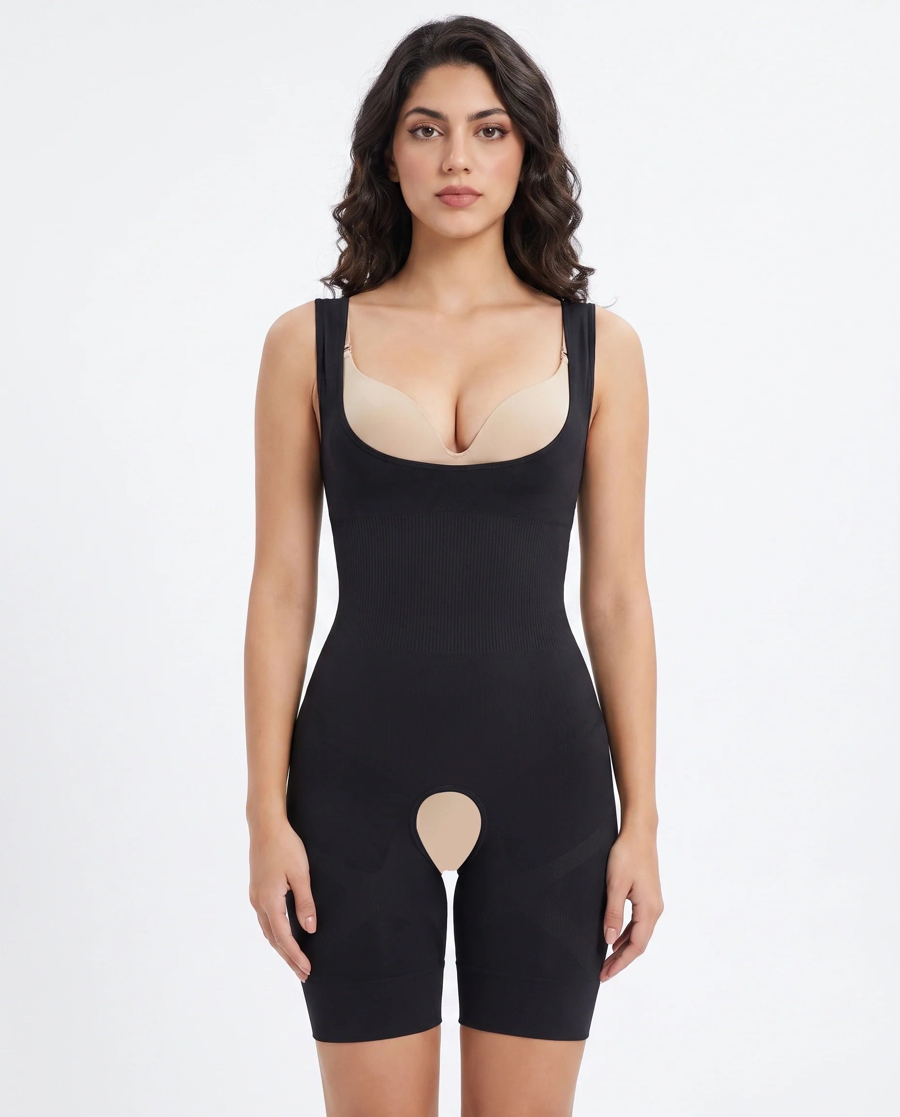Spanx Full Body Corset Crotch Buckle Body Shaper