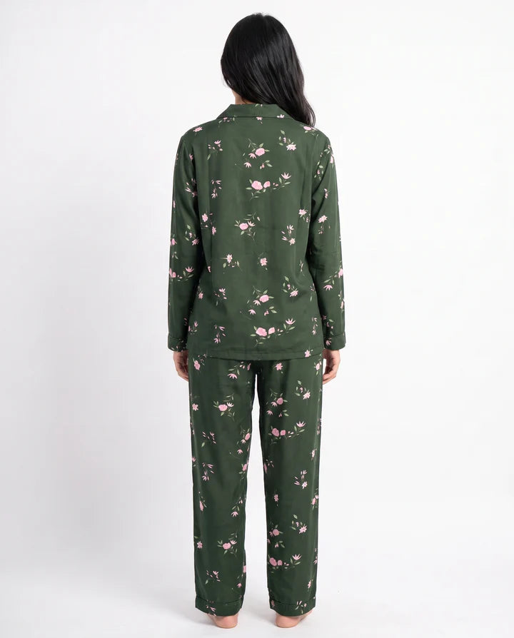 Linen Pajama Suit - Botanica