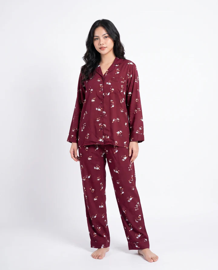 Linen Pajama Suit - Botanica