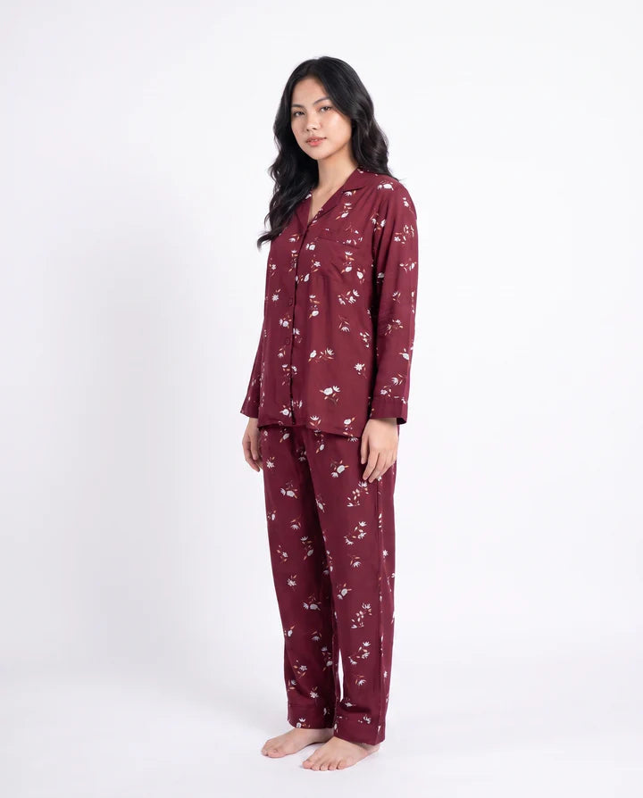 Linen Pajama Suit - Botanica